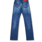 Blaue Jeans mit leichter Waschung