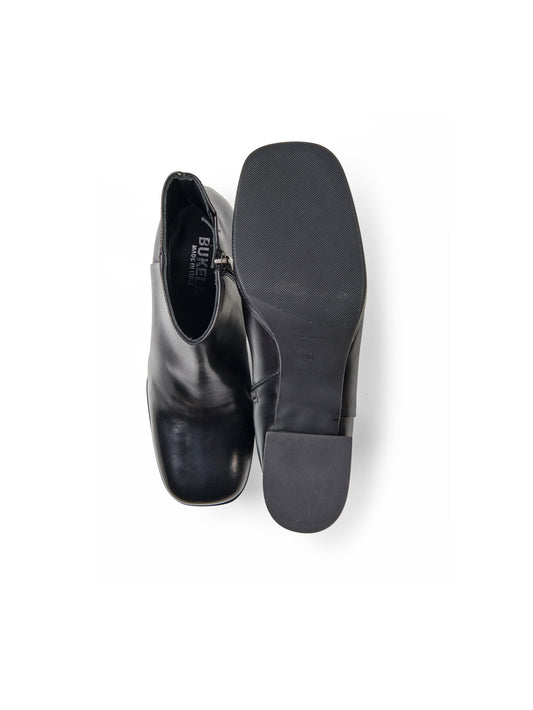 Schwarze Stiefelette mit Absatz von Bukela – Ansicht 3