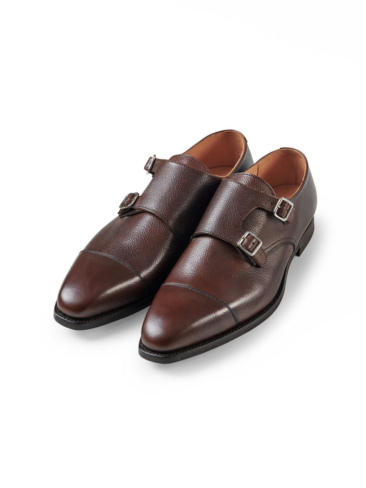 Kastanienbrauner Double-Monk mit City-Sohle von Crockett & Jones