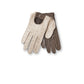Taupe/Sandfarbener Autofahrer-Handschuh aus Wildschweinleder
