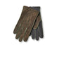Dunkelgrüne Handschuhe aus Ziegenleder mit Cashmere-Futter