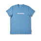 Himmelblaues T-Shirt mit Schriftzug "Silenzio"