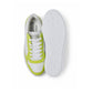 Weiß/Limettefarbener Sneaker