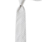 Creme/Grau gemusterte Krawatte