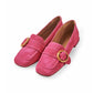 Pinker Velour-Loafer