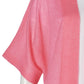 Pinkfarbene Strickhülle aus Cashmere und Seide