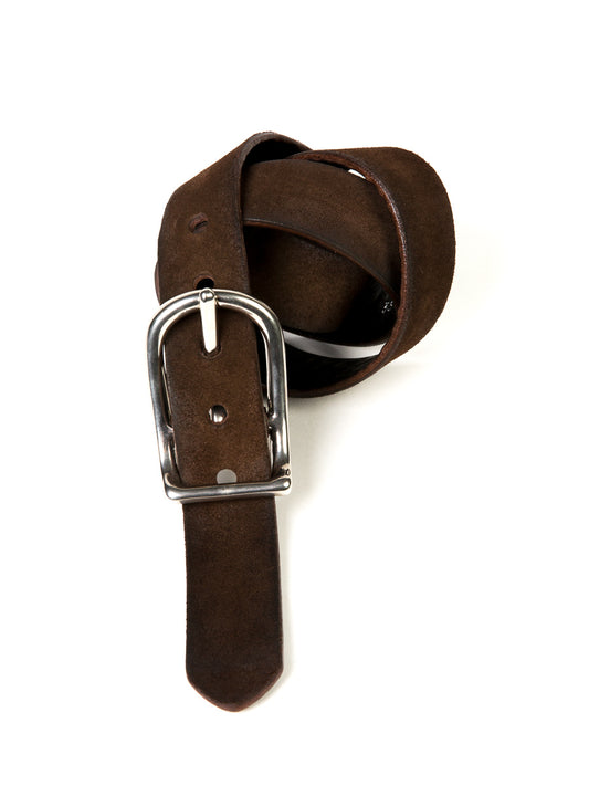Dunkelbrauner Veloursgürtel von Felisi