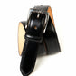 Black belt in English saddle leather